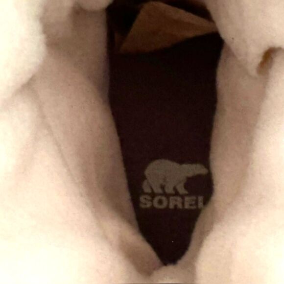 SOREL EXPLORER II LIL JOAN COZY SHERPA WATERPROOF BOOTS SIZE 9 SAND & PINK NWOB - Picture 11 of 13